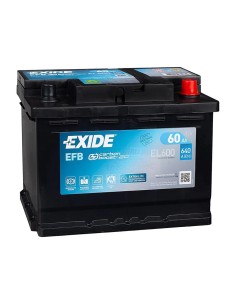 EL600 Batteria EFB Start & Stop Auto Exide 60 Ah 640 A Positivo Destra