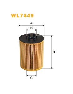 Filtro Olio WL7449 Cross Reference L999 HU715/5X