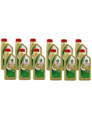 12 Litri Olio Motore Castrol Edge Professional 5w30 Sintetico Acea C3 VW 504 00/ 507 00