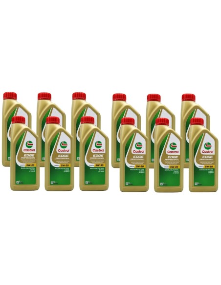 12 Litri Olio Motore Castrol Edge Professional 5w30 Sintetico Acea C3 VW 504 00/ 507 00