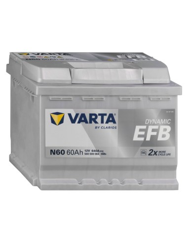 Varta N60 Batteria EFB Start & Stop Auto 60 Ah 640 A Positivo Destra