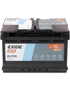 EL700 Batteria Auto EXIDE Start & Stop 12v 70 Ah 760 Spunto 278x175x190 mm