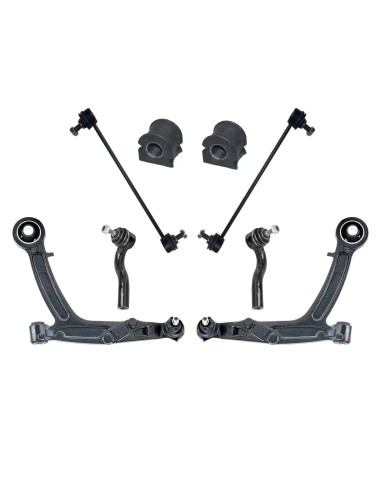 2 BRACCI BRACCETTI TESTINE STERZO TIRANTI BIELLETTE ANTERIORI PER FIAT PANDA 169